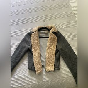 Gray jacket with Sherpa